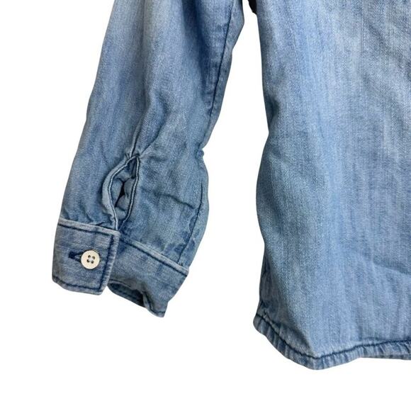 Gap Button Down Light Denim Shirt 2T - Picture 7 of 7